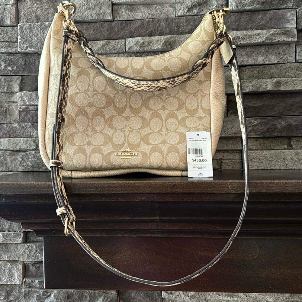 Coach Brand New Khaki/Ivory Purse